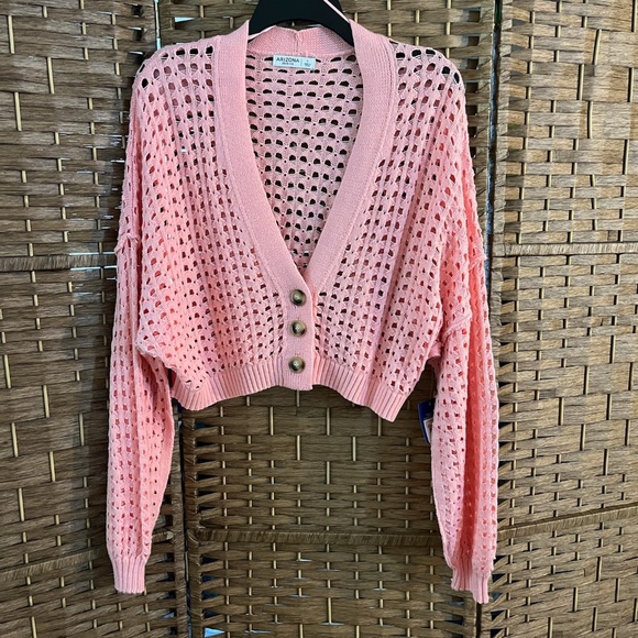 NWT Arizona Pink Crop Camisole Size Large - Picture 2 of 5